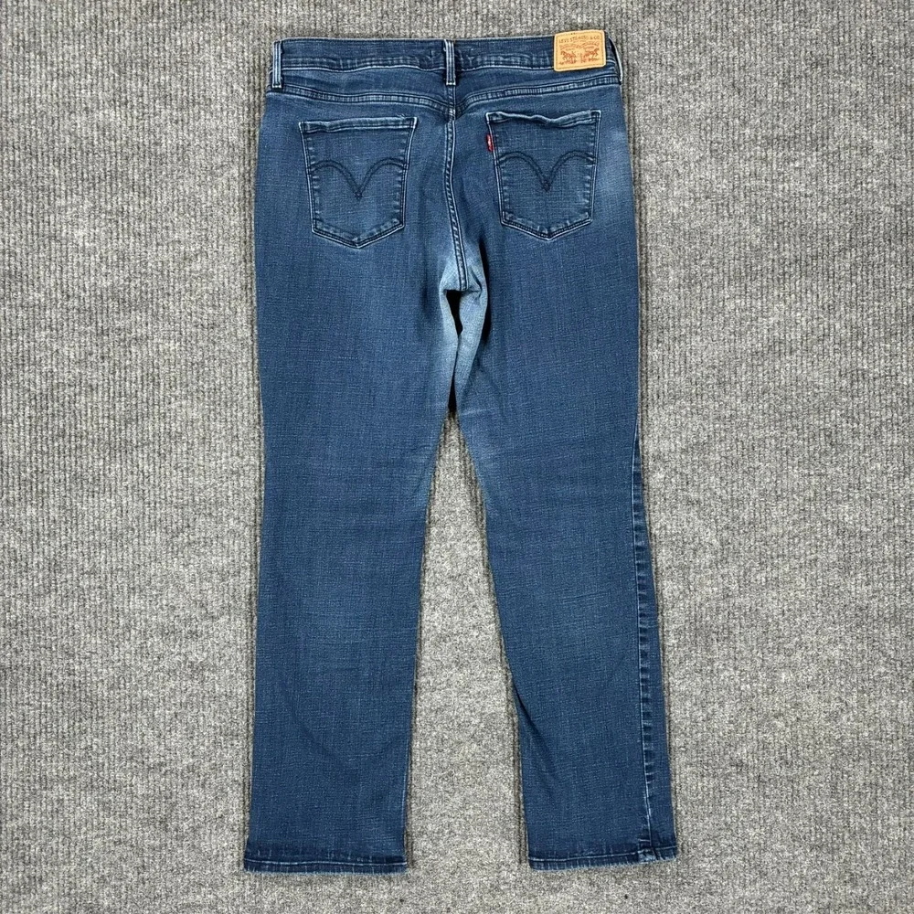 Levis 505 Mens Straight Leg Jeans Size 32x32 Blue Denim Classic Fit Low Rise